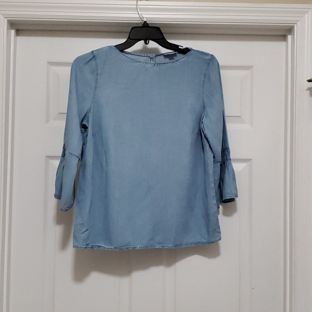 J.Jill woman blue denim to